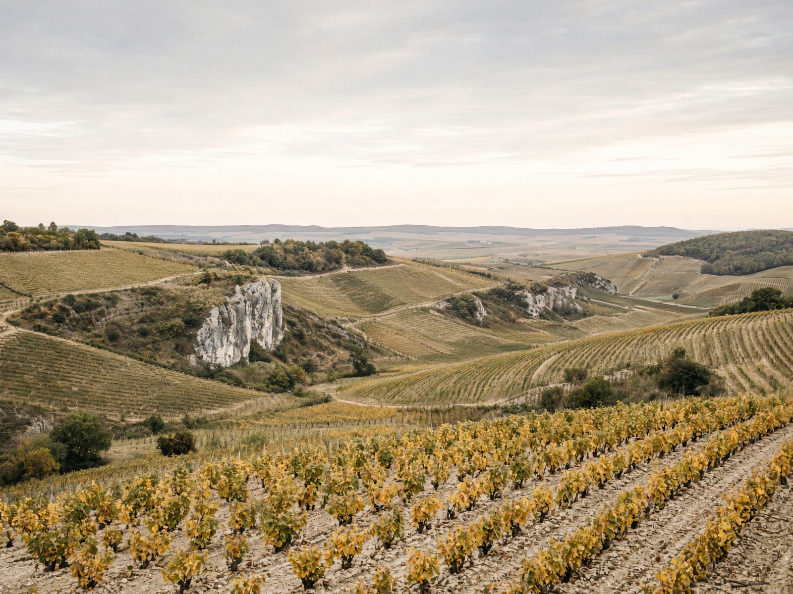 Chalk hills of Champagne