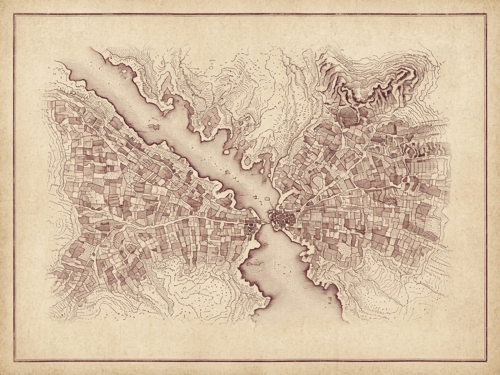 Atlas plate of Bordeaux and the Gironde
