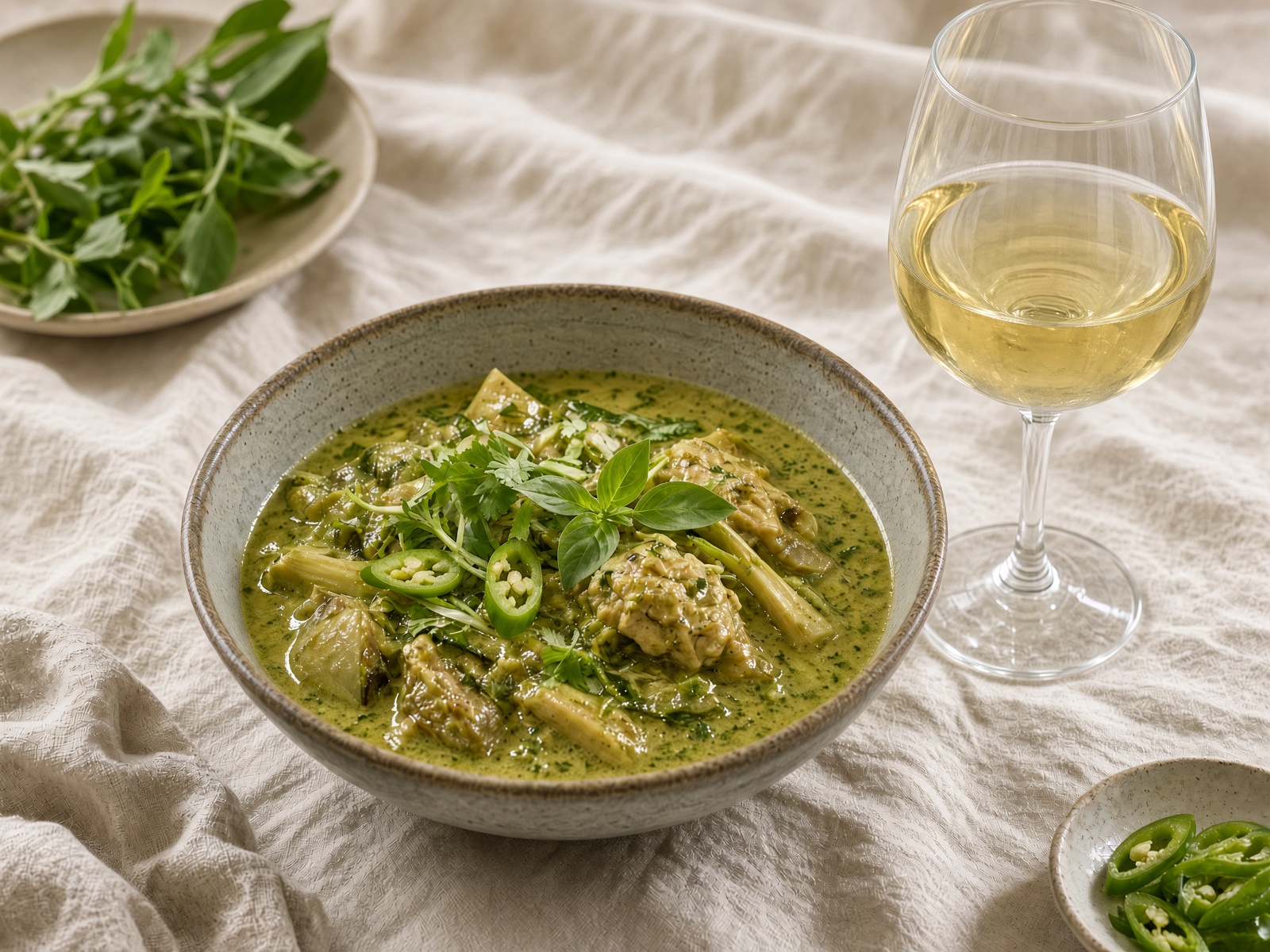 Thai curry with Riesling