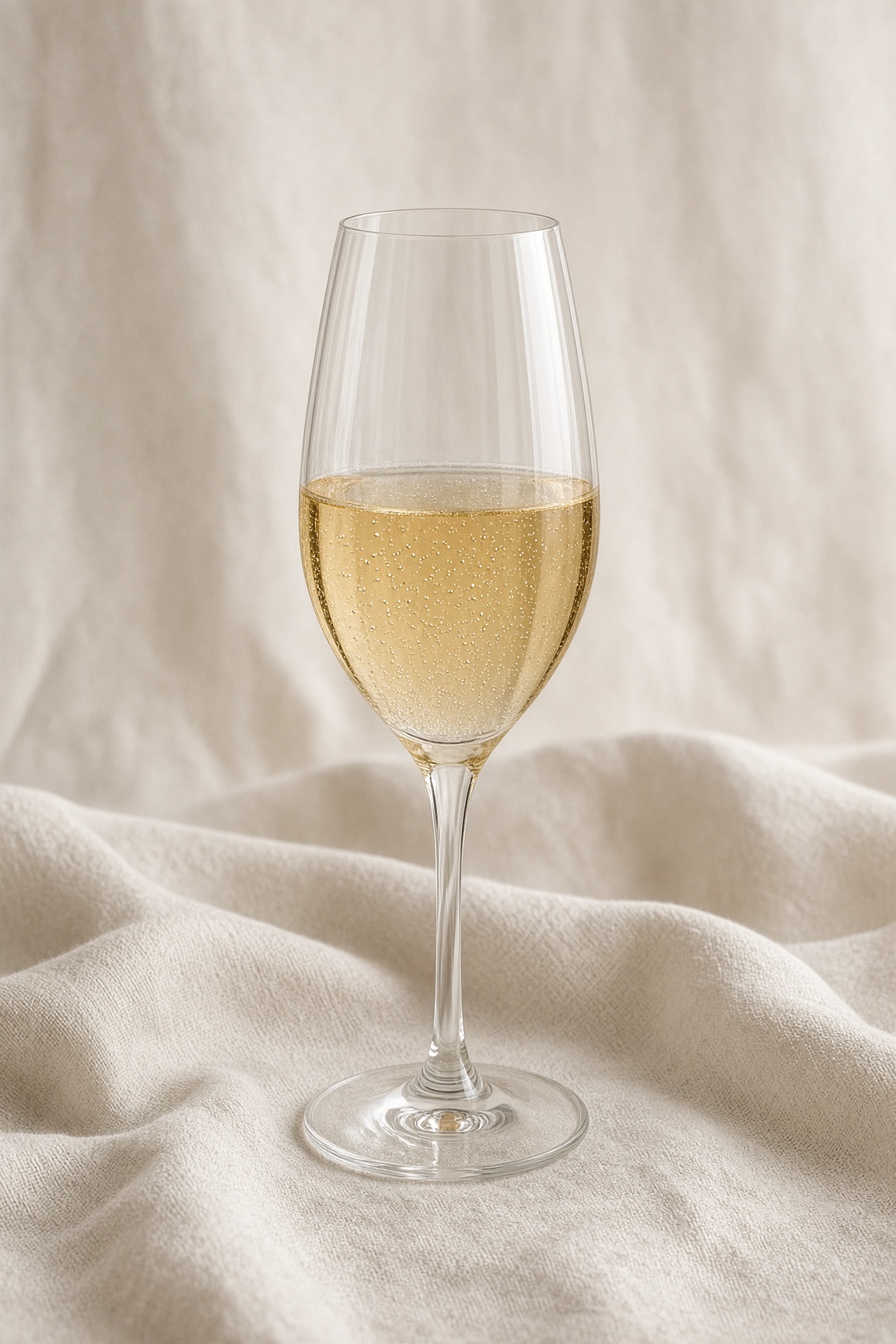 A tulip glass of Champagne